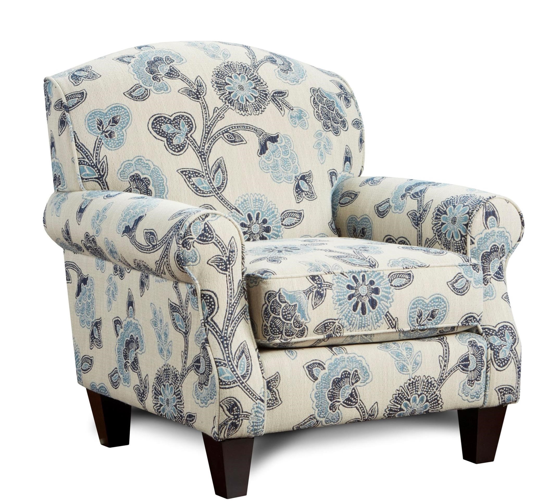 Fusion Furniture 2810KP CATALINA LINEN Transitional Accent Chair Howell Furniture Uph